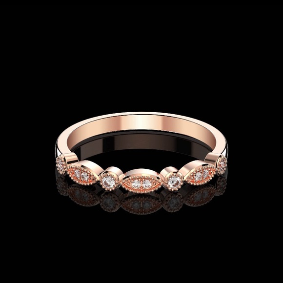 3.44Ct Pear Cut Morganite Solitaire Rose Gold Ring - Picture 14 of 16